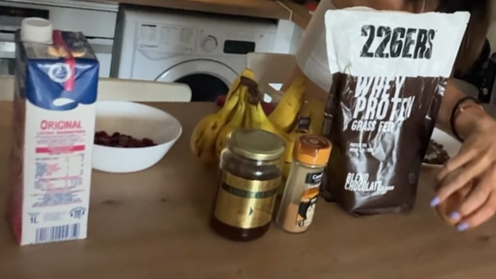 Ingredientes para hacer banana pancakes