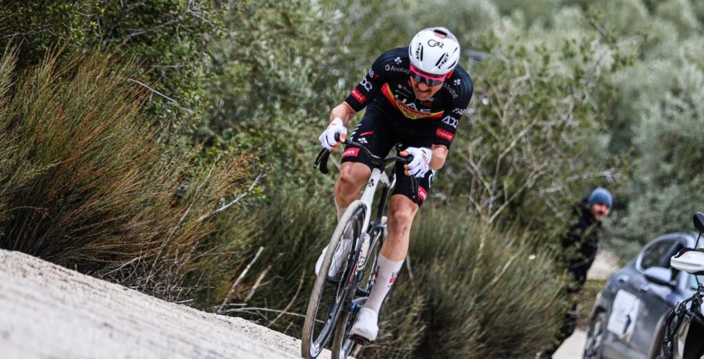 Tim Wellens en el sterrato de la Clásica Jaén Paraíso Interior 2026